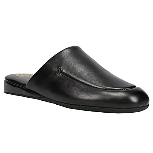 L.B. Evans Duke Scuff Black Leather Clog/Mule 11.5 EEE | Classic Leather Comfort for Men thumbnail 3