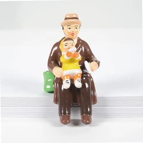 Department 56 Original Snow Village Accessories People Sitting Figurine Set 2.25" H x 0.7" W x 2" L | Hand-Painted Resin for Holiday Decor thumbnail 5