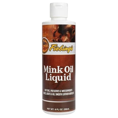 Fiebing's Liquid Mink Oil for Leather Boots 8 oz | Waterproof Leather Conditioner & Cleaner thumbnail 1