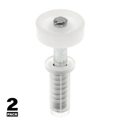PRIME-LINE N 6703 7/8 In. Nylon Bi-Fold Closet Spring-Loaded Top Roller Guide (2 Pack, 2.35 cm Wheel) thumbnail 3