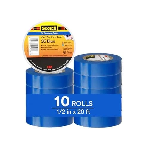 3M Scotch Electrical Tape 35 1/2 in x 20 ft | UV-Resistant, Flame Retardant, 600V thumbnail 1