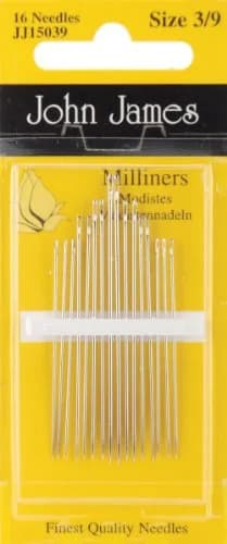 Colonial Needle Milliners Hand Needles Size 3/9 16ct | Sharp Point, Long Eye for Embroidery thumbnail 1