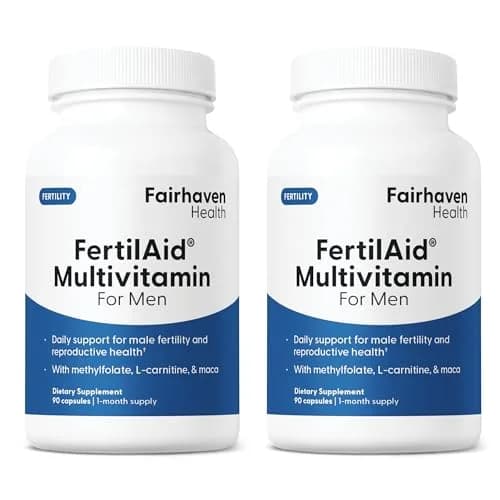Fairhaven Health FertilAid - Fertility Supplements for Men, 90 Count (Pack of 2) | Supports Male Reproductive Health thumbnail 1