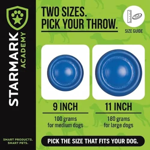 Starmark EasyGlide DuraFoam Flying Disc Dog Toy 9-inch | Soft, Durable & Floats in Water thumbnail 5