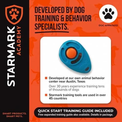Starmark Pro-Training Clicker for Dogs | Ergonomic, Rustproof, Scientific Pet Training Tool thumbnail 5