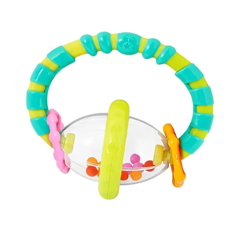 Bright Starts Little Shakers Grab & Spin Rattle - Engaging Baby Toy with Oball Technology for Newborns+ - view 4