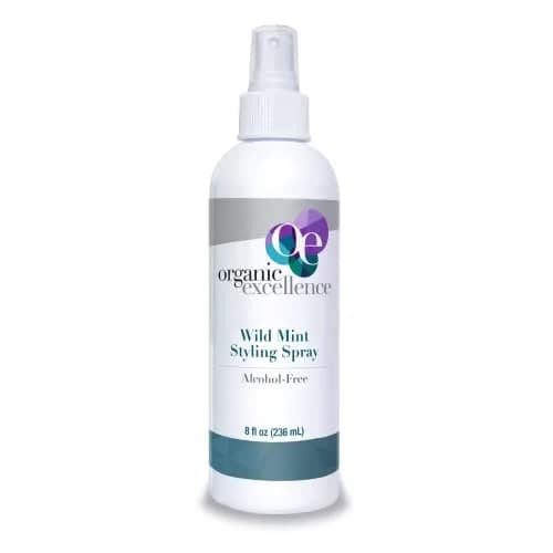 Organic Excellence Wild Mint Hair Styling Spray, Alcohol-Free, 8 oz | Natural Shine & Manageability for All Hair Types thumbnail 1