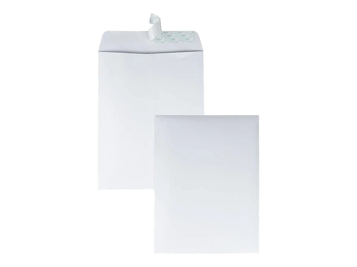 Quality Park 9.5 x 12.5 Inch Catalog Envelopes, Redi-Seal Self Seal, 28 lb White Wove Paper, 100 Count | Large White Envelopes for Office Use - view 5