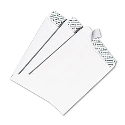 Quality Park 9.5 x 12.5 Inch Catalog Envelopes, Redi-Seal Self Seal, 28 lb White Wove Paper, 100 Count | Large White Envelopes for Office Use thumbnail 1