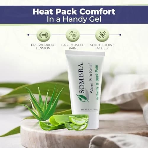 Sombra Warm Therapy Natural Pain Relieving Gel 118ml (4 Ounce) | Dual-Action Cooling & Warming Formula for Muscle & Joint Pain thumbnail 2