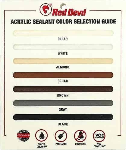 Red Devil 084630 Window & Door Silicon Acrylic Caulk 298ml (10.1 oz) | Energy Efficient Sealing thumbnail 5
