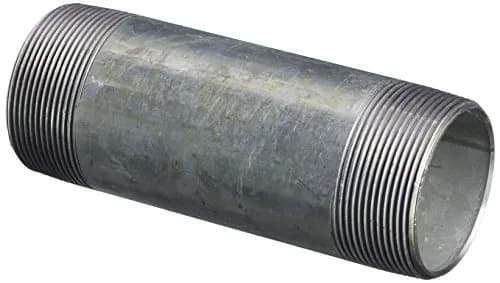 LDR Industries 301 2X6 Galvanized Pipe Nipple 2" x 6" | Corrosion-Protected Steel Fitting thumbnail 1