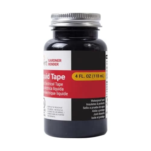 Gardner Bender Black Liquid Electrical Tape 4 Oz. (118ml) | Waterproof, Indoor/Outdoor Use thumbnail 1