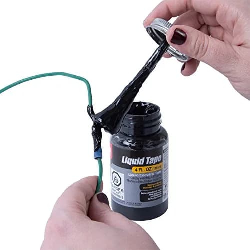 Gardner Bender Black Liquid Electrical Tape 4 Oz. (118ml) | Waterproof, Indoor/Outdoor Use thumbnail 3