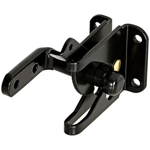National Hardware Automatic Self Latching Gate Latch, Steel, Black | Secure Outdoor Fence Hardware thumbnail 1