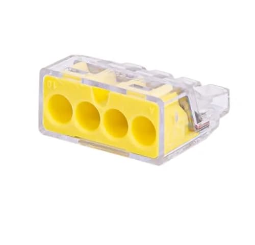Gardner Bender Yellow 10 Pack Electronic Component Terminal | 22-12 AWG Push-In Connectors thumbnail 2