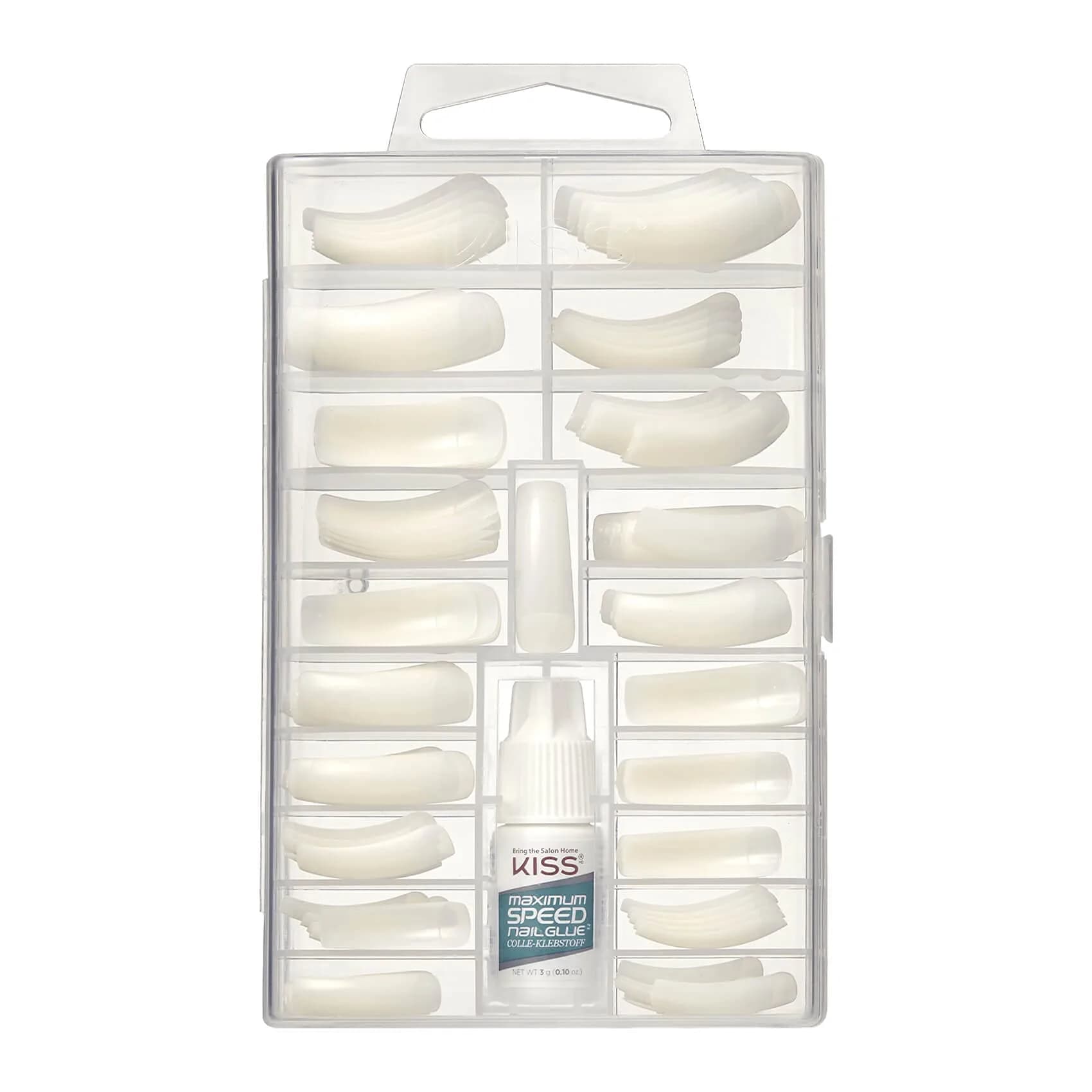 KISS 100 Tips Curve Overlap Style False Press On Nail Kit - Long Length | 100 Count (Pack of 1) - view 4