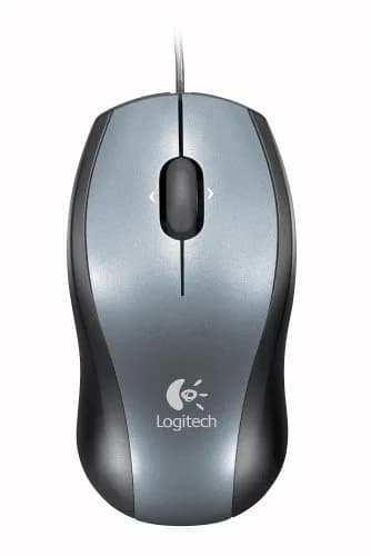 Logitech Input Mouse Black | 3-Button USB Optical Mouse with Tilt Wheel & Zoom (1 count, 19.99 USD) - main product image