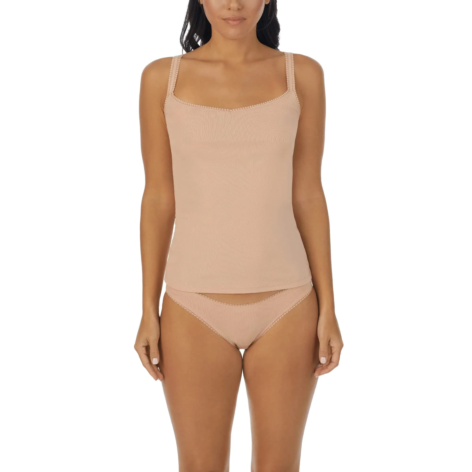 OnGossamer Womens Cabana Cotton Camisole Small | Reversible, Soft Pima Cotton, Layering Essential - main product image