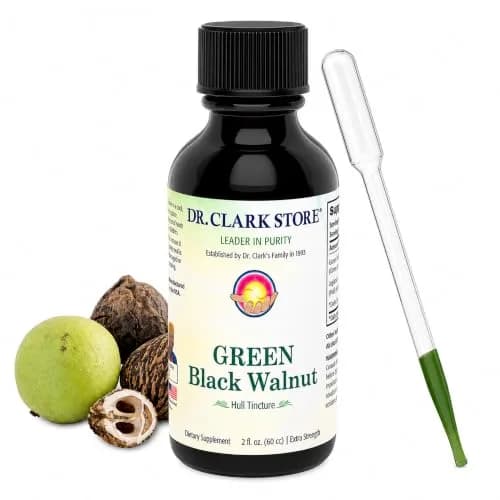 Dr Clark Store Green Black Walnut Hull Tincture 60ml (2 Fl Oz) | Supports Intestinal Microbial Balance thumbnail 1