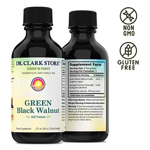 Dr Clark Store Green Black Walnut Hull Tincture 60ml (2 Fl Oz) | Supports Intestinal Microbial Balance thumbnail 3