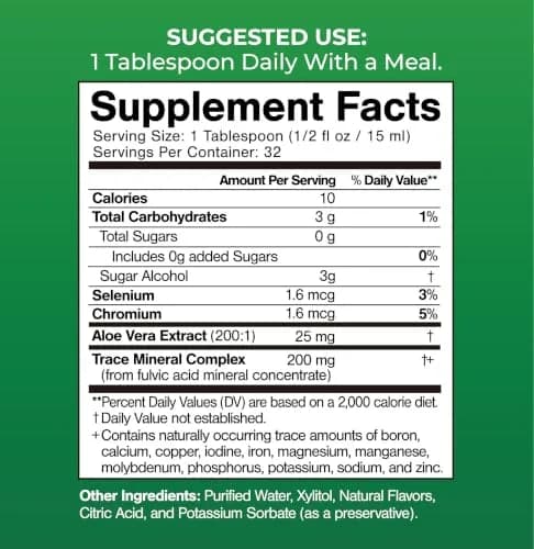 Tropical Oasis 16 oz Nutritional Supplement | 74 Organic Plant-Based Trace Minerals, Up to 96% Absorption thumbnail 2