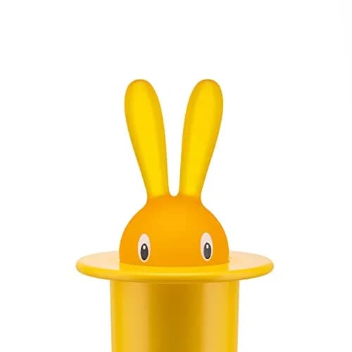 A di Alessi Magic Bunny Toothpick Holder, Yellow | 7.6 cm (3 in) Diameter x 15.2 cm (6 in) Height thumbnail 3