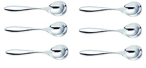 Alessi Mami Tea Spoon Set of 6 | Silver, Mirror Polished, Dishwasher Safe thumbnail 1