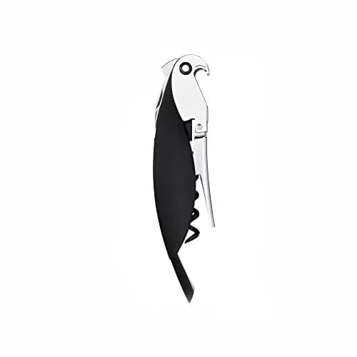 Alessi Parrot Sommelier Corkscrew Black | Designer Alessandro Mendini Cast Aluminum & PC thumbnail 1