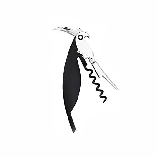 Alessi Parrot Sommelier Corkscrew Black | Designer Alessandro Mendini Cast Aluminum & PC thumbnail 2