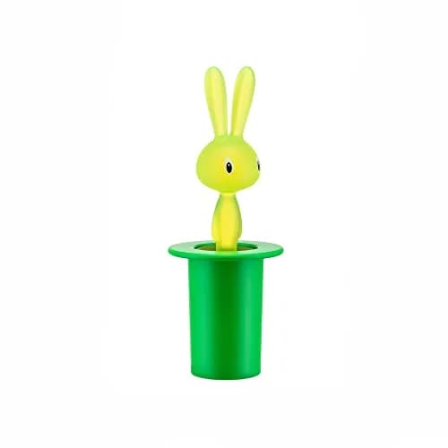 A di Alessi Magic Bunny Toothpick Holder, Green | Fun Design for Tabletop thumbnail 2