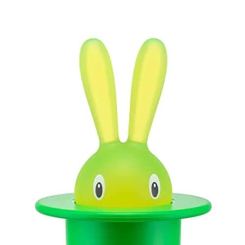 A di Alessi Magic Bunny Toothpick Holder, Green | Fun Design for Tabletop thumbnail 3