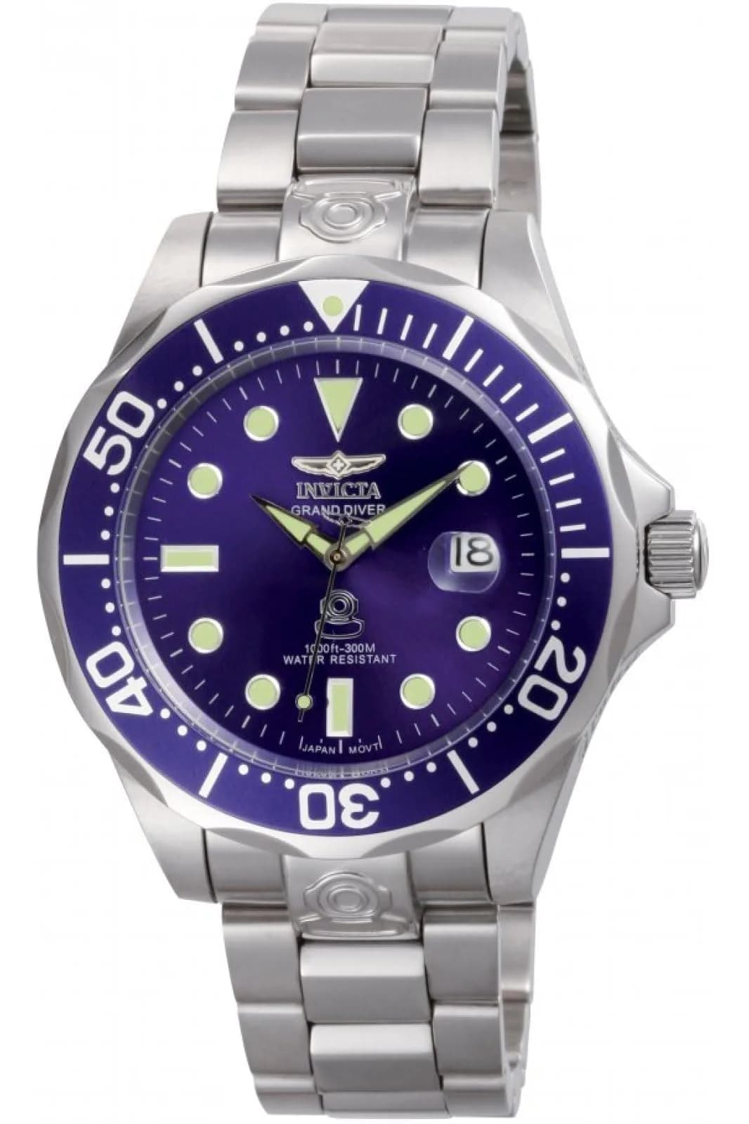 Invicta Grand Diver Automatic Watch 47mm | 300M Water Resistance, Stainless Steel — Silver-Tone