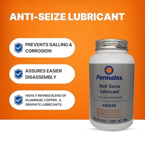 Permatex 80078 Anti-Seize Lubricant with Brush Top Bottle, 236ml (8 fl oz) | High Temp Up to 1600°F thumbnail 3