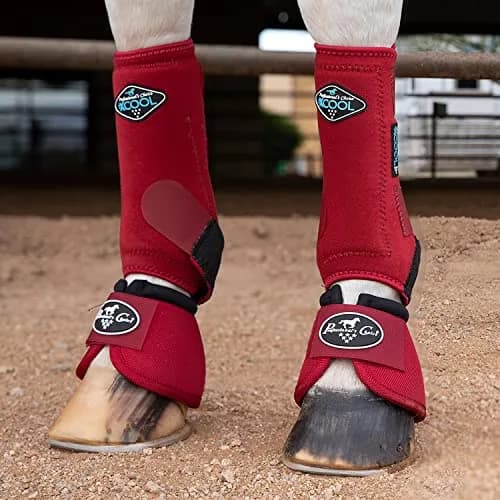 Professional's Choice Ballistic Overreach Bell Boots for Horses | Superb Protection, Durability & Comfort | Quick Wrap Hook & Loop thumbnail 6