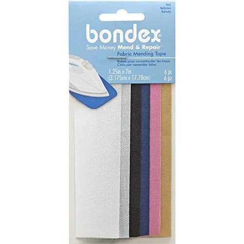 Bondex Iron-On Mending Tape 17.78cm (7") x 3.175cm (1.25") 6-Pack | No-Sew Fabric Repair thumbnail 1