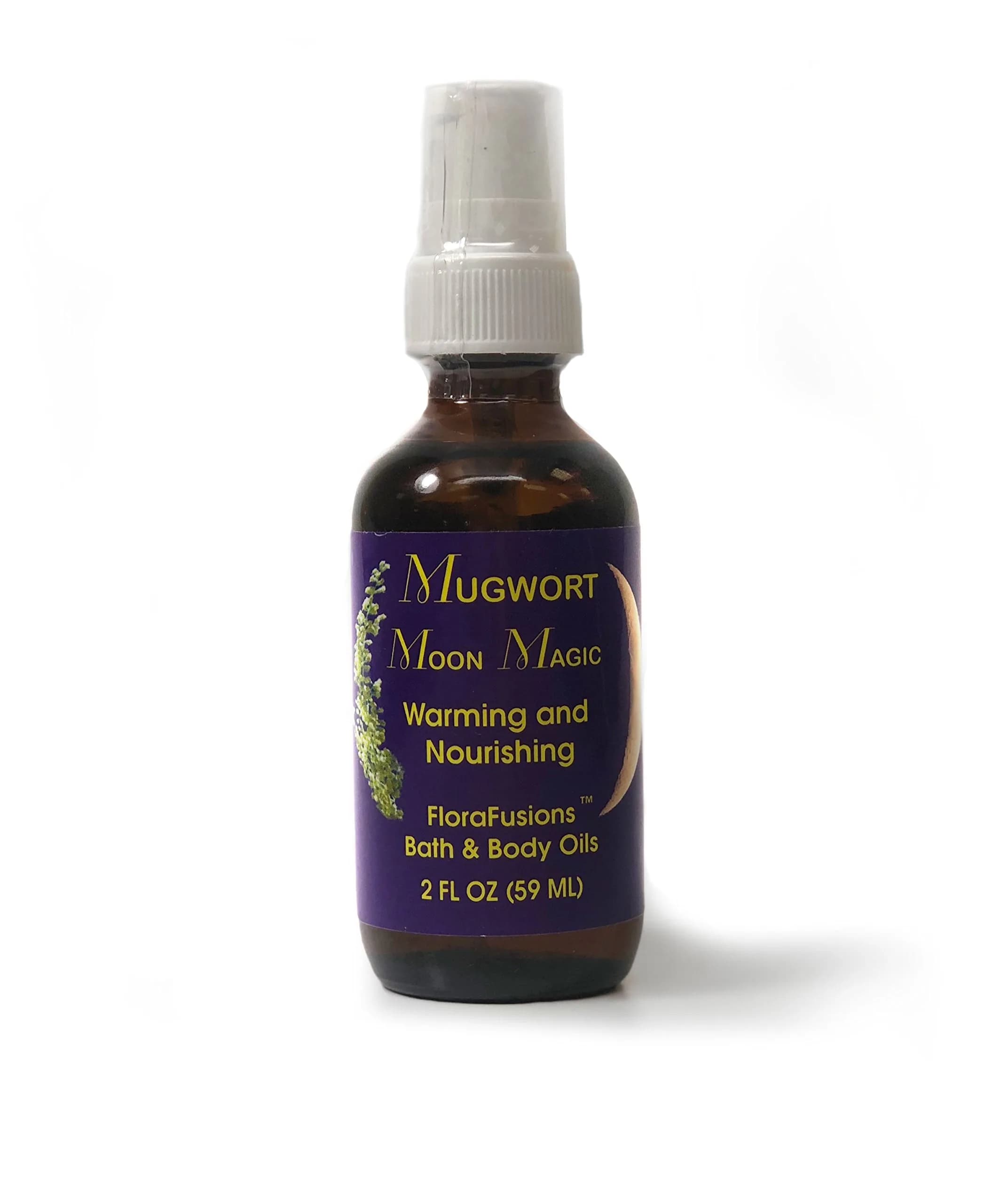 FLOWER ESSENCE SERVICES Biodynamic Mug Wort Moon Magic Pump Top, 2 oz | Organic Flower Oil for Awareness & Warmth — 2