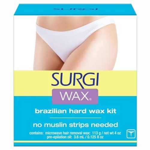 Surgiwax Brazilian Hard Wax Kit 4oz (118ml) | Microwaveable Wax for Smooth Skin thumbnail 1