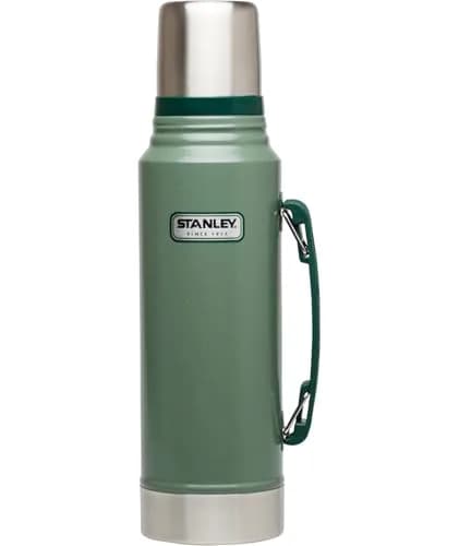 Stanley Heritage Classic Vacuum Bottle 1.1 qt Hammertone Green | Leakproof Lid, Built-in Cup — 1.1 Qt