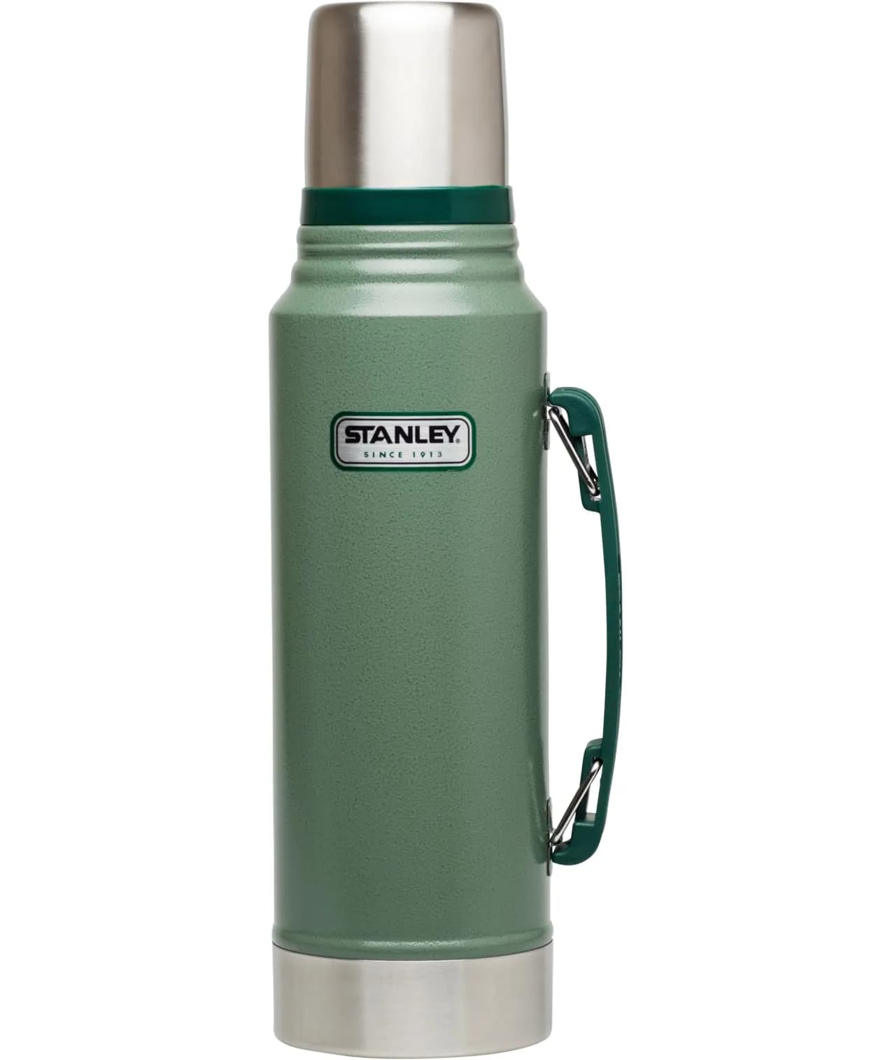 Stanley Heritage Classic Vacuum Bottle 1.1 qt Hammertone Green | Leakproof Lid, Built-in Cup - main product image