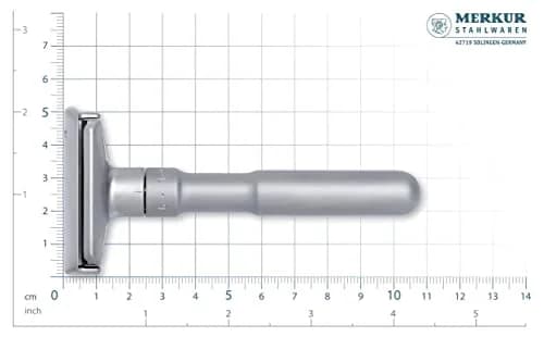 MERKUR FUTUR 700 Adjustable Double Edge Safety Razor - Matte Chrome, 13.5g (0.476 oz) | Precision German Engineering for a Custom Shave thumbnail 7