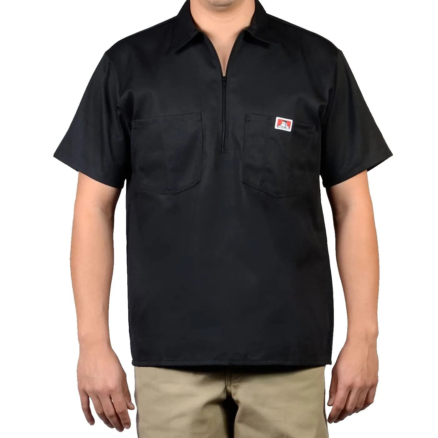 Ben Davis Solid Color SS Work Shirt Medium | Heavy Duty Poly/Polyester Workwear