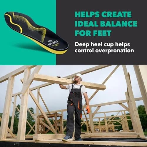 Spenco PolySorb Heavy Duty Insoles | Heavy Support & Impact Absorption for Work & Daily Use thumbnail 6
