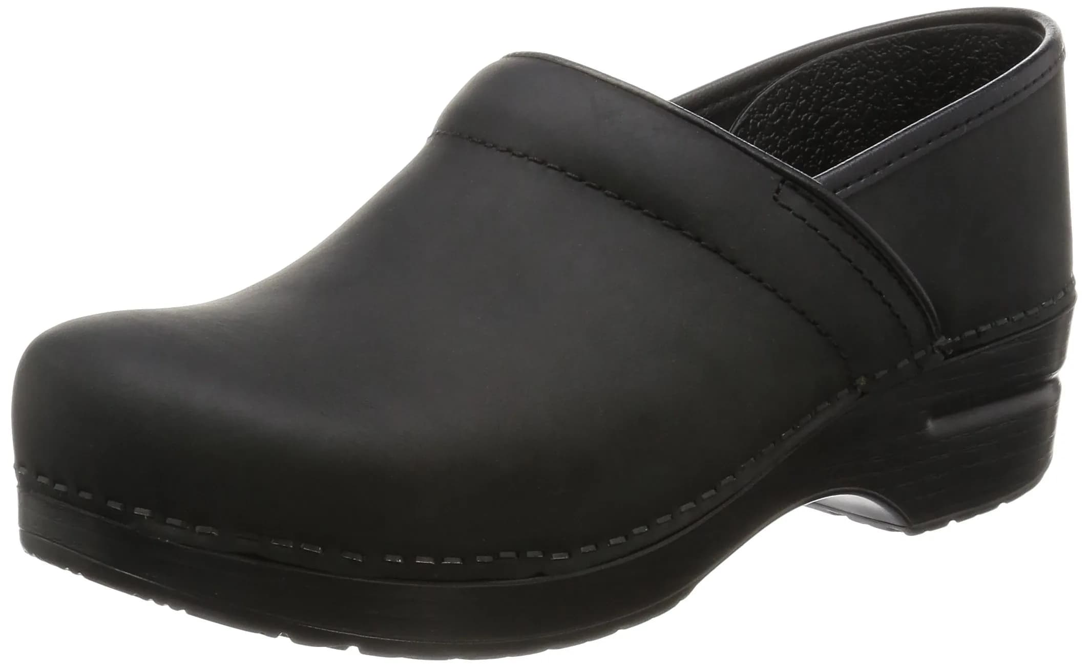 Dansko Women’s Professional Slip-On Clogs Black Oiled 11.5-12 W US | Comfort & Support for Healthcare & Food Service