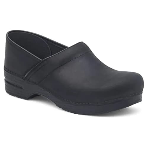 Dansko Women’s Professional Slip-On Clogs Black Oiled 11.5-12 W US | Comfort & Support for Healthcare & Food Service thumbnail 3