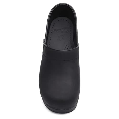 Dansko Women’s Professional Slip-On Clogs Black Oiled 11.5-12 W US | Comfort & Support for Healthcare & Food Service thumbnail 4