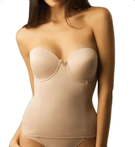 Va Bien Plus Size Ultra-Lift Hourglass Bustier Nude 42D | Firm Support & Hourglass Shape thumbnail 1