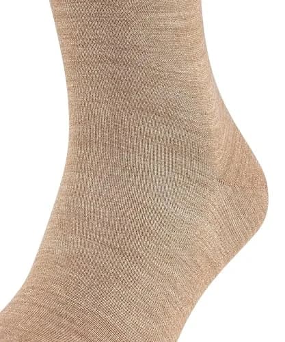 FALKE Men's Airport Socks, Crew Length, Merino Wool Cotton, Brown (Nutmeg Mel 5410), 9.5-10.5 | Classic Formal Comfort thumbnail 2