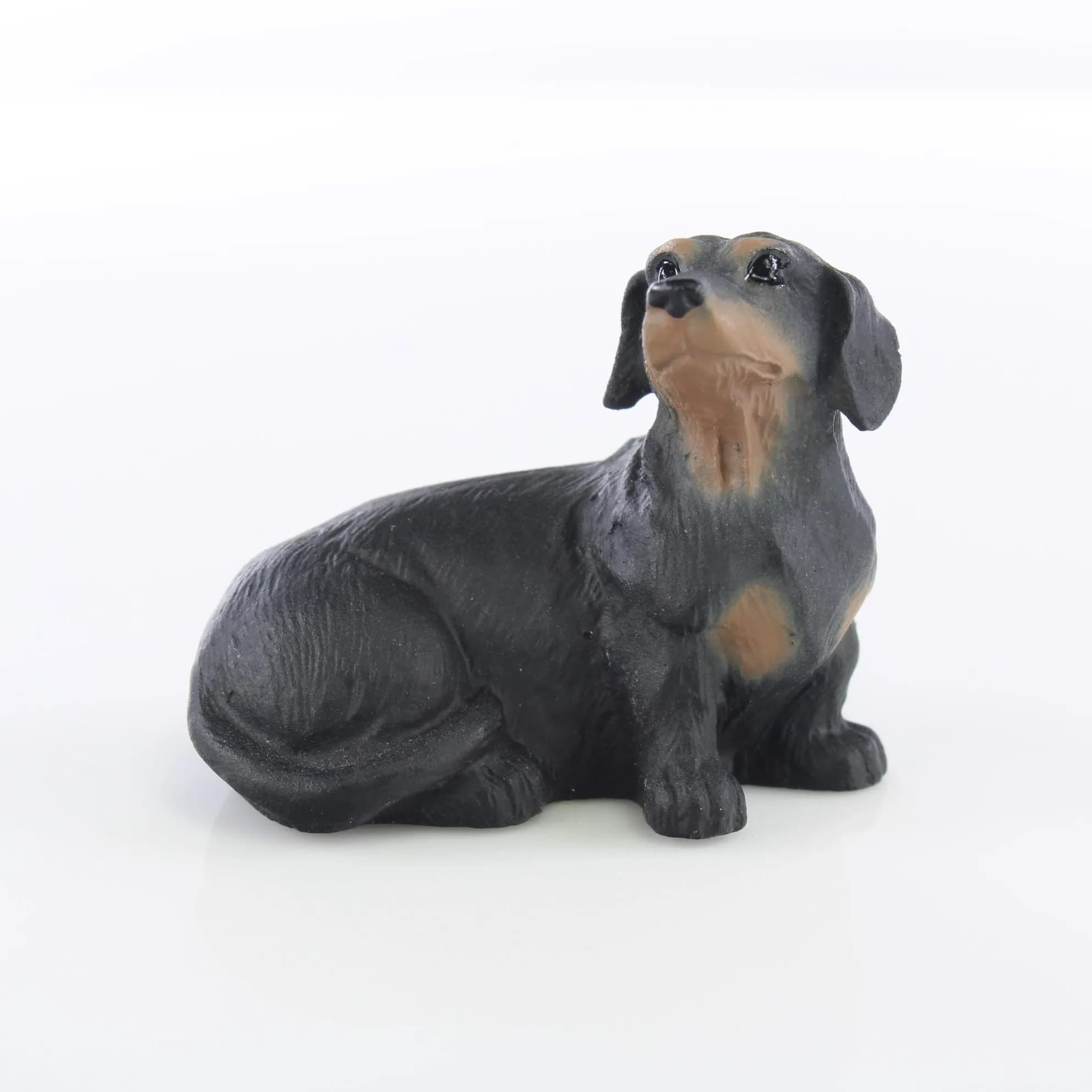 Conversation Concepts Dachshund Tiny Figurine 1.25" | Handcrafted Collectible — Dachshund Black & Red