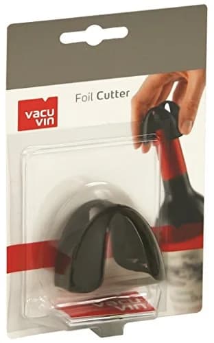 Vacu Vin Black Foil Cutter with 4 Stainless Steel Wheels | Ergonomic Wine Foil Remover thumbnail 6